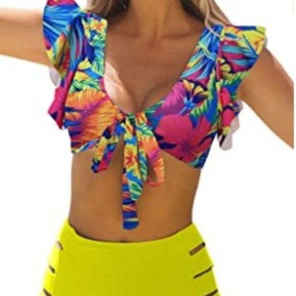 Telaura High Waist Flounce Bikini Set - Picture 1 of 7
